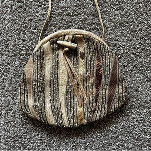 Rare Vintage 7 Seven Handbags by Dimitri Snakeskin Patchwork Crossbody Bag